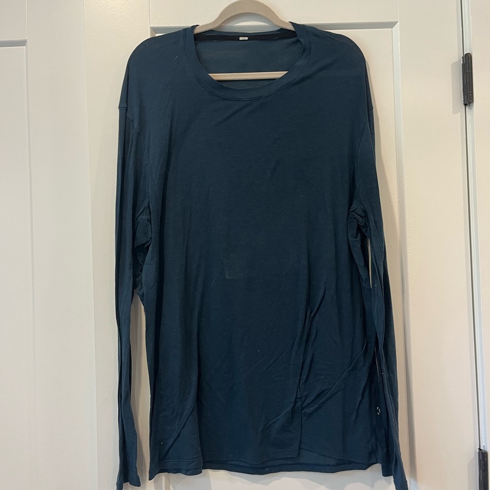 lululemon athletica Men's Dark Teal Long Sleeve Shirt
